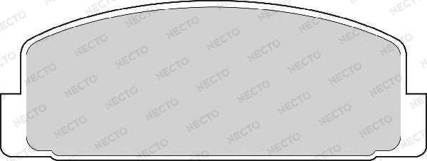 Necto FD6554A - Bremsbelagsatz, Scheibenbremse alexcarstop-ersatzteile.com