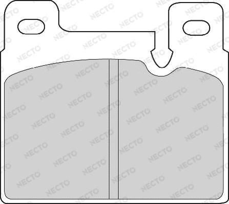 Necto FD6557A - Bremsbelagsatz, Scheibenbremse alexcarstop-ersatzteile.com