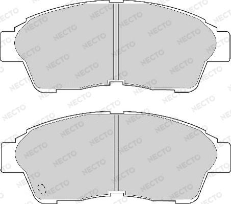 Necto FD6584A - Bremsbelagsatz, Scheibenbremse alexcarstop-ersatzteile.com