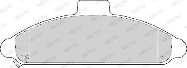 Necto FD6534A - Bremsbelagsatz, Scheibenbremse alexcarstop-ersatzteile.com