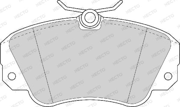 Necto FD6532A - Bremsbelagsatz, Scheibenbremse alexcarstop-ersatzteile.com