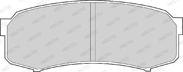 Necto FD6698A - Bremsbelagsatz, Scheibenbremse alexcarstop-ersatzteile.com