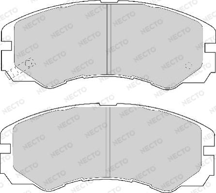 Necto FD6665A - Bremsbelagsatz, Scheibenbremse alexcarstop-ersatzteile.com