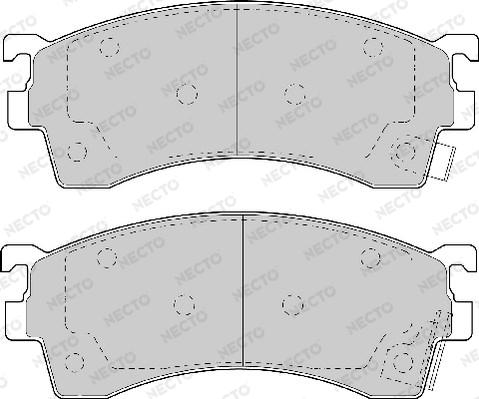 Necto FD6600A - Bremsbelagsatz, Scheibenbremse alexcarstop-ersatzteile.com