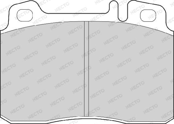 Necto FD6618A - Bremsbelagsatz, Scheibenbremse alexcarstop-ersatzteile.com