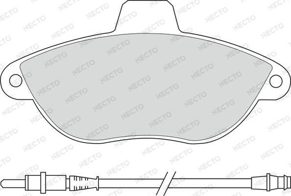 Necto FD6684A - Bremsbelagsatz, Scheibenbremse alexcarstop-ersatzteile.com