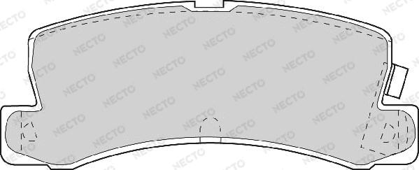 Necto FD6634A - Bremsbelagsatz, Scheibenbremse alexcarstop-ersatzteile.com