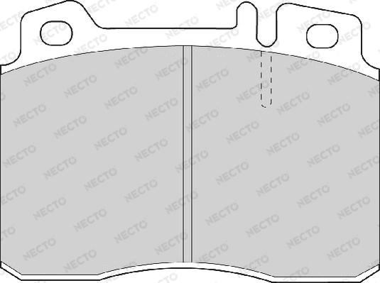 Necto FD6674A - Bremsbelagsatz, Scheibenbremse alexcarstop-ersatzteile.com