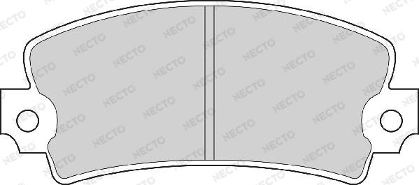 Necto FD6163A - Bremsbelagsatz, Scheibenbremse alexcarstop-ersatzteile.com