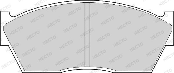 Necto FD6105A - Bremsbelagsatz, Scheibenbremse alexcarstop-ersatzteile.com