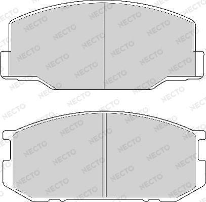 Necto FD6106A - Bremsbelagsatz, Scheibenbremse alexcarstop-ersatzteile.com