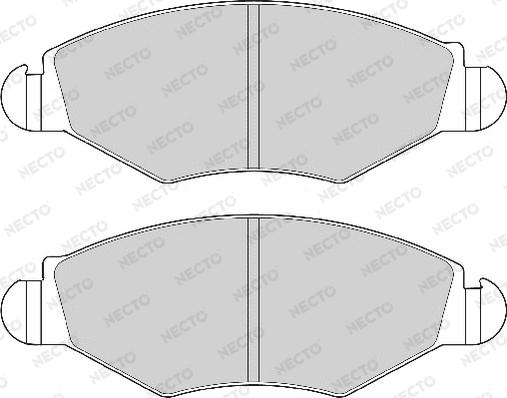 Necto FD6847A - Bremsbelagsatz, Scheibenbremse alexcarstop-ersatzteile.com