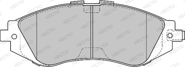 Necto FD6819A - Bremsbelagsatz, Scheibenbremse alexcarstop-ersatzteile.com