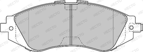 Necto FD6815A - Bremsbelagsatz, Scheibenbremse alexcarstop-ersatzteile.com