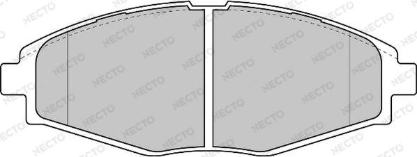 Necto FD6818A - Bremsbelagsatz, Scheibenbremse alexcarstop-ersatzteile.com