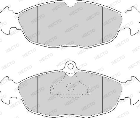 Necto FD6391A - Bremsbelagsatz, Scheibenbremse alexcarstop-ersatzteile.com