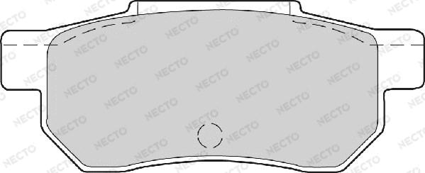 Necto FD6344A - Bremsbelagsatz, Scheibenbremse alexcarstop-ersatzteile.com