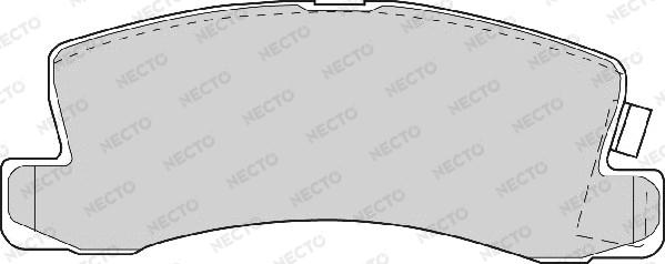 Necto FD6345A - Bremsbelagsatz, Scheibenbremse alexcarstop-ersatzteile.com