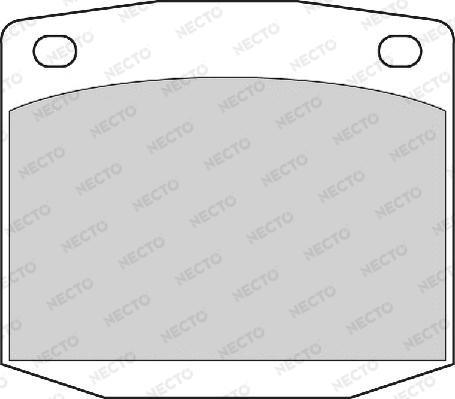 Necto FD6334A - Bremsbelagsatz, Scheibenbremse alexcarstop-ersatzteile.com