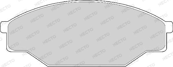 Necto FD6264A - Bremsbelagsatz, Scheibenbremse alexcarstop-ersatzteile.com