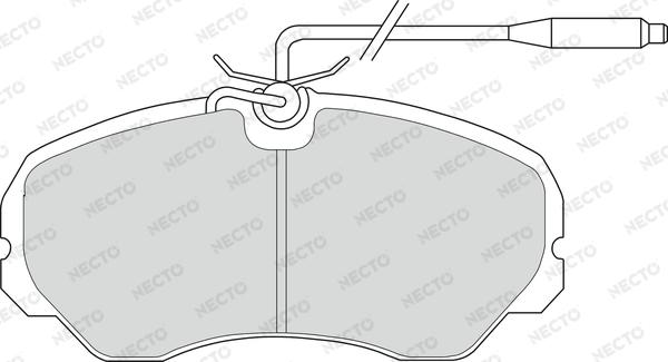 Necto FD6238V - Bremsbelagsatz, Scheibenbremse alexcarstop-ersatzteile.com