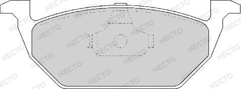 Necto FD6754A - Bremsbelagsatz, Scheibenbremse alexcarstop-ersatzteile.com