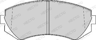 Necto FD6769A - Bremsbelagsatz, Scheibenbremse alexcarstop-ersatzteile.com