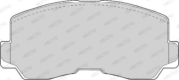 Necto FD6704A - Bremsbelagsatz, Scheibenbremse alexcarstop-ersatzteile.com