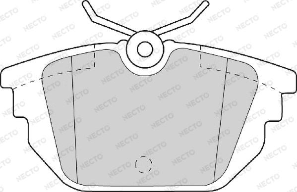 Necto FD6714A - Bremsbelagsatz, Scheibenbremse alexcarstop-ersatzteile.com