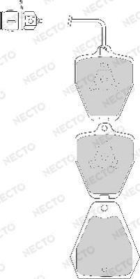 Necto FD6787A - Bremsbelagsatz, Scheibenbremse alexcarstop-ersatzteile.com