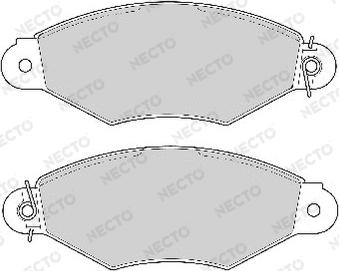 Necto FD6733A - Bremsbelagsatz, Scheibenbremse alexcarstop-ersatzteile.com