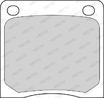 Necto FD800A - Bremsbelagsatz, Scheibenbremse alexcarstop-ersatzteile.com