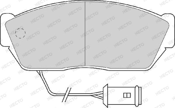 Necto FD888A - Bremsbelagsatz, Scheibenbremse alexcarstop-ersatzteile.com