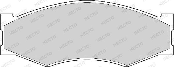 Necto FD827A - Bremsbelagsatz, Scheibenbremse alexcarstop-ersatzteile.com