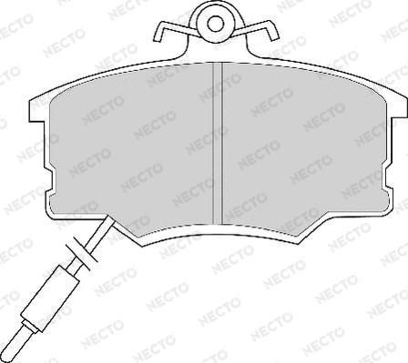 Necto FD2410A - Bremsbelagsatz, Scheibenbremse alexcarstop-ersatzteile.com