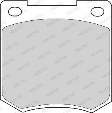 Necto FD257A - Bremsbelagsatz, Scheibenbremse alexcarstop-ersatzteile.com