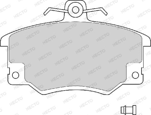 Necto FD221A - Bremsbelagsatz, Scheibenbremse alexcarstop-ersatzteile.com