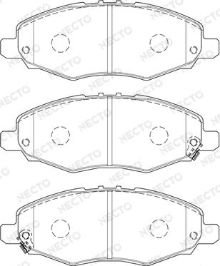 Necto FD7467A - Bremsbelagsatz, Scheibenbremse alexcarstop-ersatzteile.com