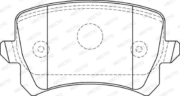 Necto FD7403A - Bremsbelagsatz, Scheibenbremse alexcarstop-ersatzteile.com