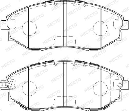 Necto FD7478A - Bremsbelagsatz, Scheibenbremse alexcarstop-ersatzteile.com