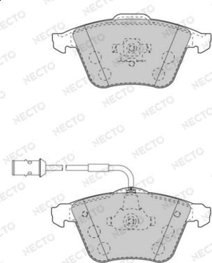 Necto FD7559A - Bremsbelagsatz, Scheibenbremse alexcarstop-ersatzteile.com