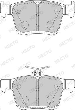 Necto FD7566A - Bremsbelagsatz, Scheibenbremse alexcarstop-ersatzteile.com