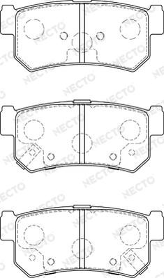 Necto FD7584A - Bremsbelagsatz, Scheibenbremse alexcarstop-ersatzteile.com