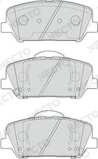 Necto FD7646A - Bremsbelagsatz, Scheibenbremse alexcarstop-ersatzteile.com