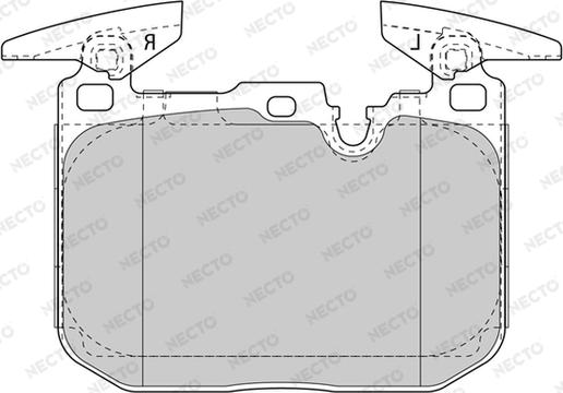 Necto FD7607A - Bremsbelagsatz, Scheibenbremse alexcarstop-ersatzteile.com