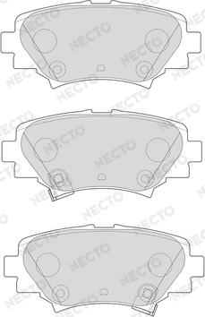 Necto FD7636A - Bremsbelagsatz, Scheibenbremse alexcarstop-ersatzteile.com