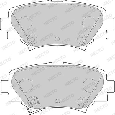 Necto FD7636A - Bremsbelagsatz, Scheibenbremse alexcarstop-ersatzteile.com