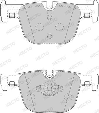 Necto FD7631A - Bremsbelagsatz, Scheibenbremse alexcarstop-ersatzteile.com