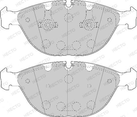 Necto FD7064A - Bremsbelagsatz, Scheibenbremse alexcarstop-ersatzteile.com