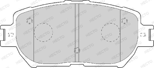 Necto FD7065A - Bremsbelagsatz, Scheibenbremse alexcarstop-ersatzteile.com